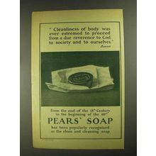 1903 Pears' Soap Ad - Cleanliness of Body