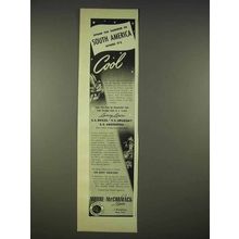 1940 Moore-McCormack Lines Cruise Ad - It's Cool