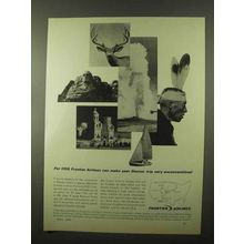 1966 Frontier Airlines Ad - Denver Trip Unconventional