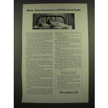 1967 Metropolitan Life Insurance Ad - Burns