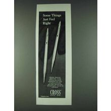1978 Cross Pens Ad - Some Things Just Feel Right