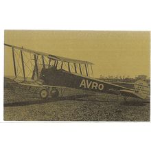 QANTAS AIRWAYS, 50 GOLDEN YEARS AVRO 504, 1921 aeroplane unused vintage postcard