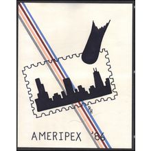 AMERIPEX '86 Envelope Used for Event Box0415