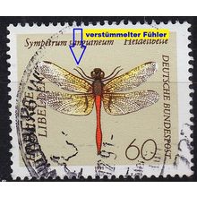GERMANY BUND [1991] MiNr 1547 F20 ( O/used ) [04] Tiere Plattenfehler