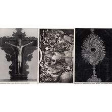 Maria De Viktoria Kirche Crucifixion Monstranz 3x Real Photo Postcard s