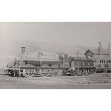 NER Long Boiler Class Train 0-6-0 1186 Real Plain Back Postcard Photo