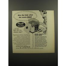 1953 Presto Deep-Fryer Ad - Give the lady what she wants most
