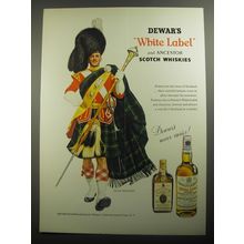 1956 Dewar's Scotch Ad - Dewar's White Label and ancestor Scotch Whiskies