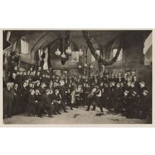 Duelling Scene Between Students German Swordfighting RPC Old Postcard