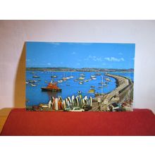 LIFEBOAT, OUTER HARBOUR, BRIXHAM DEVON unused postcard Colourmaster dated 1984 =