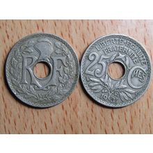France Republic 1931 25 Centimes Coin