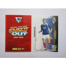 Azar Karadas - Portsmouth Shoot Out 2005 2006 Magic Box Football Card (EF1)