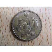 Denmark 2001 50 Ore Coin