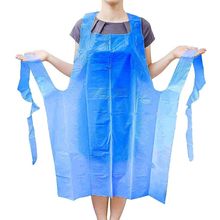 Disposable PVC Aprons. Pack of 72 White Vinyl Aprons 35" x 50". Die Cut Finis...