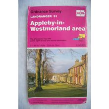 1990 OS Landranger map Sheet 91 Appleby-in-Westmoreland & surrounding area