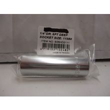 1/4" Drive 6 Point Deep Socket 11mm