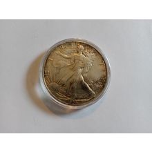 1986 US Silver Walking Liberty Dollar-Tanished