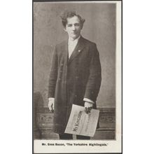 Mr Enos Bacon, The Yorkshire Nightingale, c.1910 - Postcard