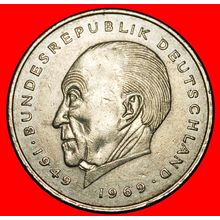 Ⰶ ADENAUER 1876-1967: GERMANY★2 MARKS 1981F I+B+r2! BADEN-W★LOW START★NO RESERVE