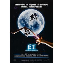 E.T. the Extra-Terrestrial (1982)_5 Movie Film Poster Canvas iconic design