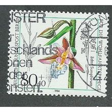 BERLIN -1984 80pf+40 'HUMANITARIAN - ORCHIDS' FINE USED (EBID44-870)