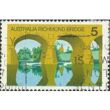 AUSTRALIA, BRIDGE, Richmond Bridge, yellow 1976, 5c, #4