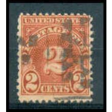 Used J81 2c Postage Due Average WA1319