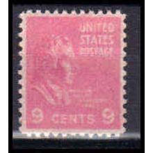 814 9c William Harrison Fine MNH B0335