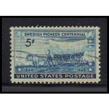 Used 958 5c Swedish Pioneers Fine KA7804