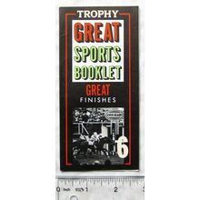 1988 Trophy Great Sports Booklet 6 Great Finishes