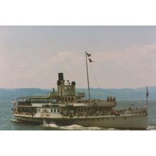 Switzerland PS Stadt Zurich 1909 Swiss Paddle Steamer Ship Lake Zurich Postcard