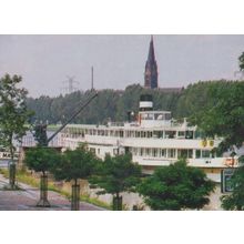 Thomas Muller Restaurant Warsteiner In German Steamer Advertising Rare Postcard
