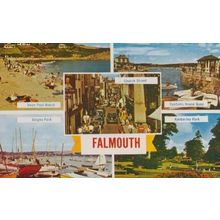 Falmouth Dinghy Park Boat Cornwall + Kimblerley Park Swan Pool 1960s Postcard