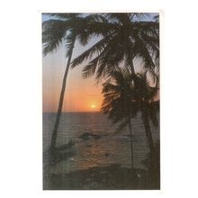 GOA, INDIA used vintage postcard c.1988 =