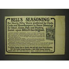 1914 Bell's Spiced Seasoning Poultry Season Ad