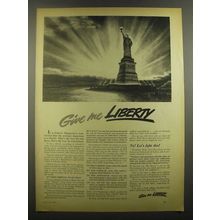 1939 Liberty Magazine Ad - Give Me Liberty