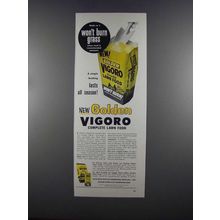 1955 Vigoro Lawn Food Ad - Won't Burn Grass