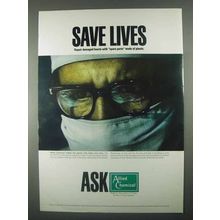 1967 Allied Chemical Ad - Save Lives
