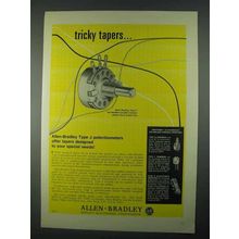 1967 Allen-Bradley Type J Potentiometers Ad - Tricky