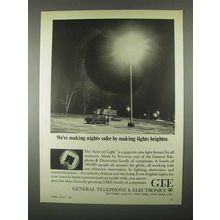 1967 GT&E Acre-of-Light Outdoor Light Fixture Ad