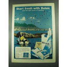 1972 Belair Cigarettes Ad - Start Fresh with Belair