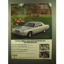 1978 Ford LTD Landau Ad - Millions Who Need Full-Size
