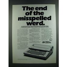 1986 Smith Corona XD 7000 Spell-Right II Typewriter Ad - Misspelled Werd