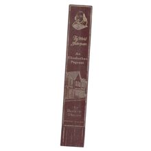 THE WORLD OF SHAKESPEARE, STRATFORD-UPON-AVON used Leather Bookmark