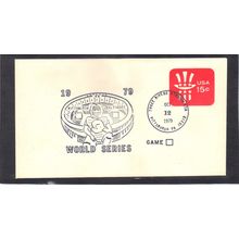 Event World Series 10/12/79 U581 15c Hat (No Cachet-U/A) CV40732