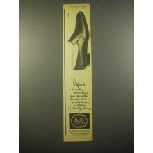 1966 Bally of Switzerland Oxford Shoes Ad - smartly masculine