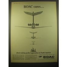 1966 BOAC Airlines Ad - BOAC cares.. About making perfect approaches