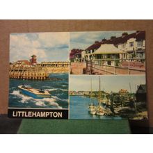 multiview, LITTLEHAMPTON, SUSSEX used postcard by Constance 1979 pm #