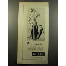 1950 Best & Co. Jacket and dress Advertisement - Mixed number