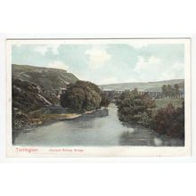 Marland Railway Bridge Torrington Postcard Devon Peacock Brand Series